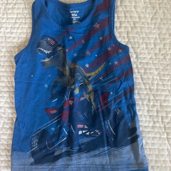 LOT OF 4 TANKS AND 1 SLEEVELESS SHIRT BOYS SIZE 5 TODDLER - Picture 5 of 7